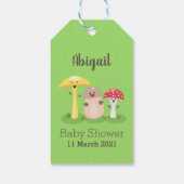 Étiquettes-cadeau Cute kawaii champignon champignon toadstool (Dos)