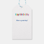 Étiquettes-cadeau Cute Kids Valentines Day Classroom Dinosaur (Dos)