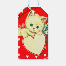 Cute Kitten Coeur Vintage Chat Retro Kitty