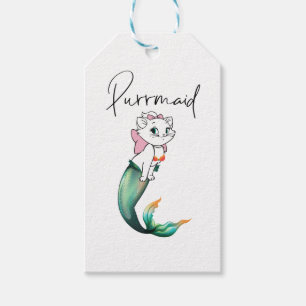 Étiquettes-cadeau Cute Kitten Purrmaid - Fun Mermaid Design de chat