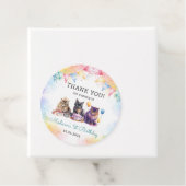 Étiquettes Cadeau Cute Kitty Chat 1er fête d'anniversaire (En situation)