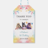 Étiquettes-cadeau Cute Kitty Chat 1er fête d'anniversaire (Devant)