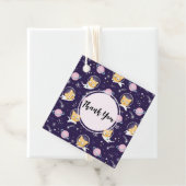 Étiquettes Cadeau Cute Kitty Chat Astronautes Motif Merci (En situation)