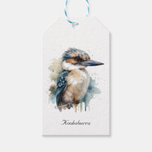 Étiquettes-cadeau Cute Kookaburra sur une branche, personnalisé