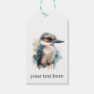 Étiquettes-cadeau Cute Kookaburra sur une branche, personnalisé