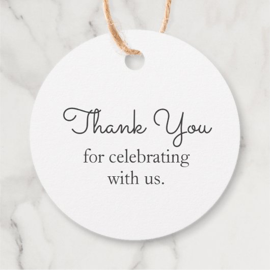 Étiquettes Cadeau Cute lapin lapin Merci (Dos)