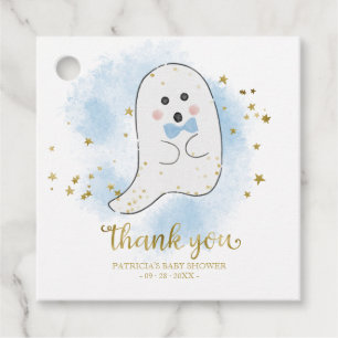 Étiquettes Cadeau Cute Little Ghost Halloween Baby shower Merci Favo