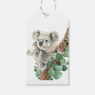 Étiquettes-cadeau Cute Little Koala Oear Australian Animal Art   