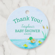 Cute Mallard Baby shower de canard Merci