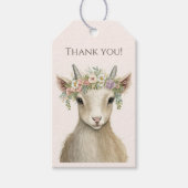 Étiquettes-cadeau Cute Merci de chèvre de Boho (Devant)