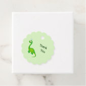 Étiquettes Cadeau Cute Merci Dinosaur (En situation)