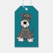 Étiquettes-cadeau Cute miniature Schnauzer Chien Chien Chien (Devant)