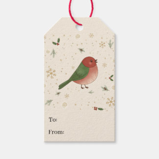 Étiquettes-cadeau Cute Modern Forest Animal Bird Christmas Gift Tags