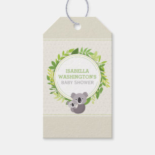 Étiquettes-cadeau Cute Mommy Koala & Baby Koala Baby shower