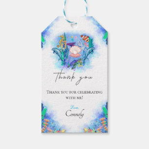 Étiquettes-cadeau Cute Ocean Sea Animaux Merci Tags cadeaux