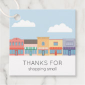Étiquettes Cadeau Cute Pastel Buildings Modern Hang Tag (Devant)