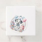 Étiquettes Cadeau Cute Pastel Chiot Dalmatien - Anniversaire (En situation)