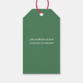 Étiquettes-cadeau Cute Père Noël Gnome pour les Fêtes (Dos)