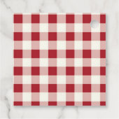 Étiquettes Cadeau Cute Personalized Santa Christmas Holiday (Dos)