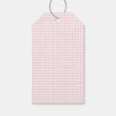 Étiquettes-cadeau Cute Pink Bunny Girl Baby Shower thank you (Dos)