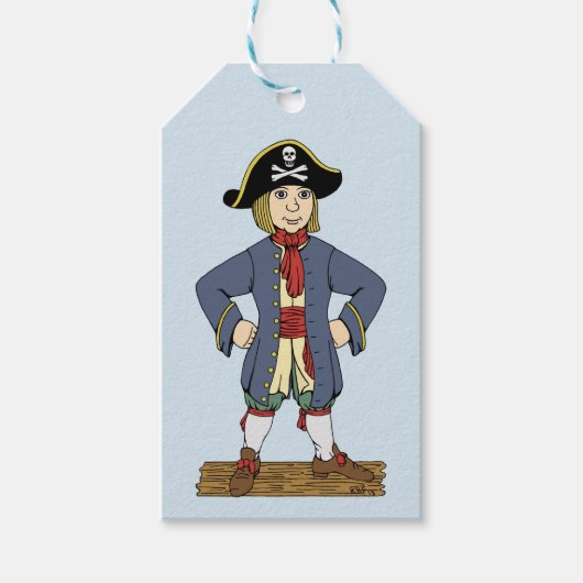 Étiquettes-cadeau Cute Pirate Lad (Devant)