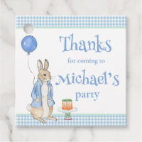 Cute Rabbit bleu Merci d'anniversaire
