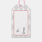 Étiquettes-cadeau Cute Raccoon à Santa Hat Noël (Dos)