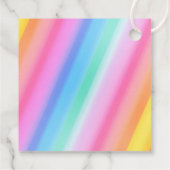 Étiquettes Cadeau Cute Rainbow Anime Chat Anniversaire Gâteau (Dos)