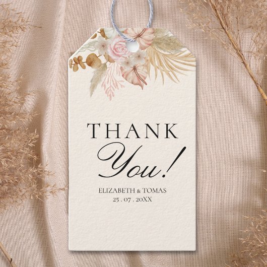 Étiquettes-cadeau Cute Rainbow Boho Bridal Shower