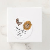 Étiquettes Cadeau Cute Safari Animaux Anniversaire (En situation)