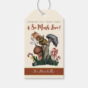 Étiquettes-cadeau Cute Snail Merry Musroom Tags cadeaux de Noël