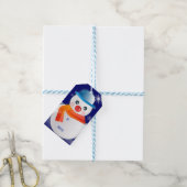 Étiquettes-cadeau Cute Snowman (Avec de laficelle)