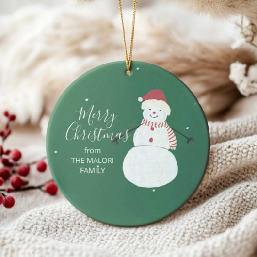 Étiquettes Cadeau Cute Snowman | Conception de Noël fantastique