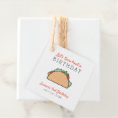 Étiquettes Cadeau Cute Taco Bout A Birthday Mexican Fiesta (En situation)