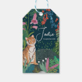 Étiquettes-cadeau Cute Tiger Jungle Nouveau bébé Douche (Devant)