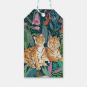 Étiquettes-cadeau Cute Tiger Jungle Nouveau bébé Douche (Dos)