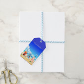 Étiquettes-cadeau Cute Tiny Beach Shacks Thunder_Cove (Avec de laficelle)