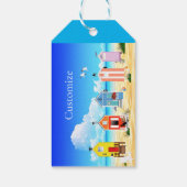 Étiquettes-cadeau Cute Tiny Beach Shacks Thunder_Cove (Dos)