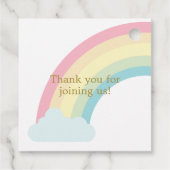 Étiquettes Cadeau Cute Unicorn Filles Anniversaire (Dos)