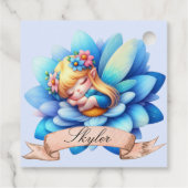Étiquettes Cadeau Cute Whimsical Floral Doux Rêves Dormir Fée (Dos)