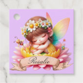 Étiquettes Cadeau Cute Whimsical Floral Doux Rêves Dormir Fée (Devant)