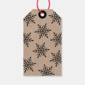 Étiquettes-cadeau Cute Whimsical Snowman (Dos)