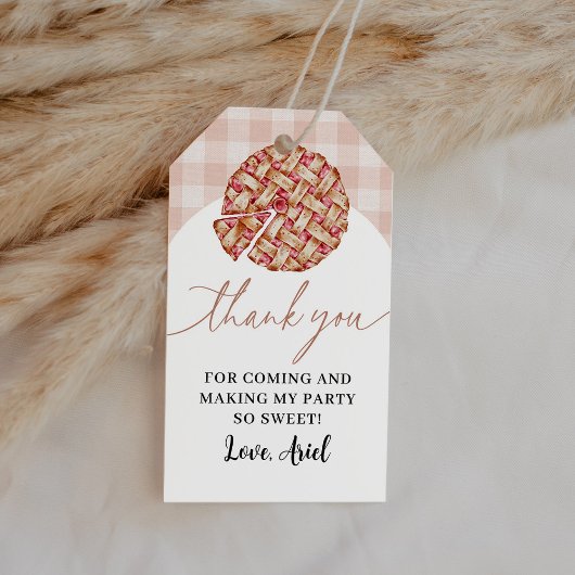 Étiquettes-cadeau Cutie Pie Anniversaire Merci