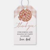 Étiquettes-cadeau Cutie Pie Anniversaire Merci (Devant)