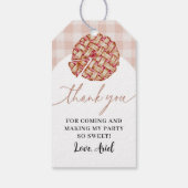 Étiquettes-cadeau Cutie Pie Anniversaire Merci (Dos)