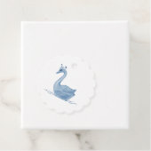 Étiquettes Cadeau Cygne bleu (En situation)