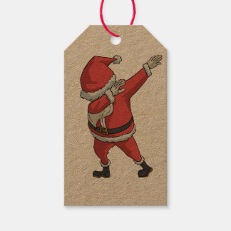 Étiquettes-cadeau Dabbing Santa Clause Cadeau de Noël