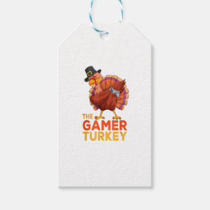 Étiquettes-cadeau Dabbing Turquie Joueur Thanksgiving Jeu Enfants ga