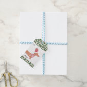 Étiquettes-cadeau Dachshund Chien Joyeux Noël (Avec de laficelle)