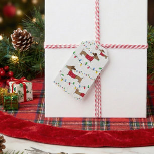 Étiquettes-cadeau Dachshund Christmas Cadeaux Tags Doxie Vacances Lu